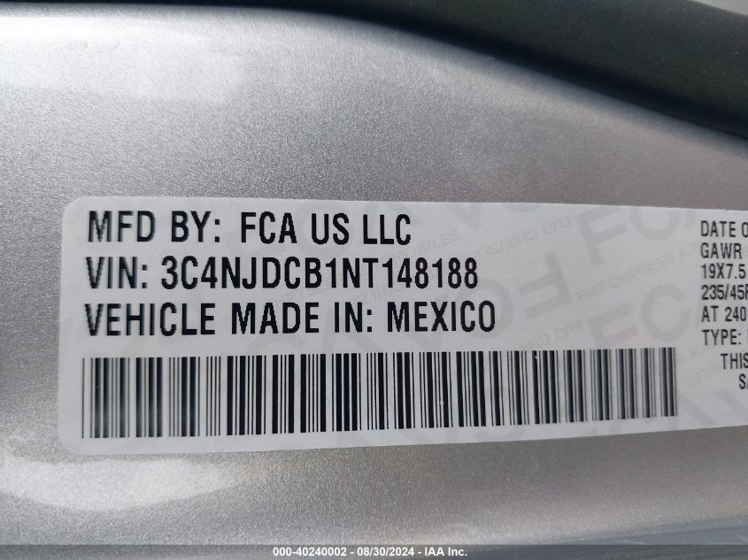 VIN 3C4NJDCB1NT148188 2022 JEEP COMPASS no.9