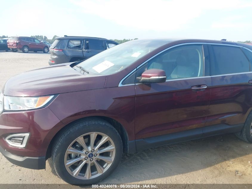 2017 Ford Edge Titanium VIN: 2FMPK4K96HBC59965 Lot: 40240076