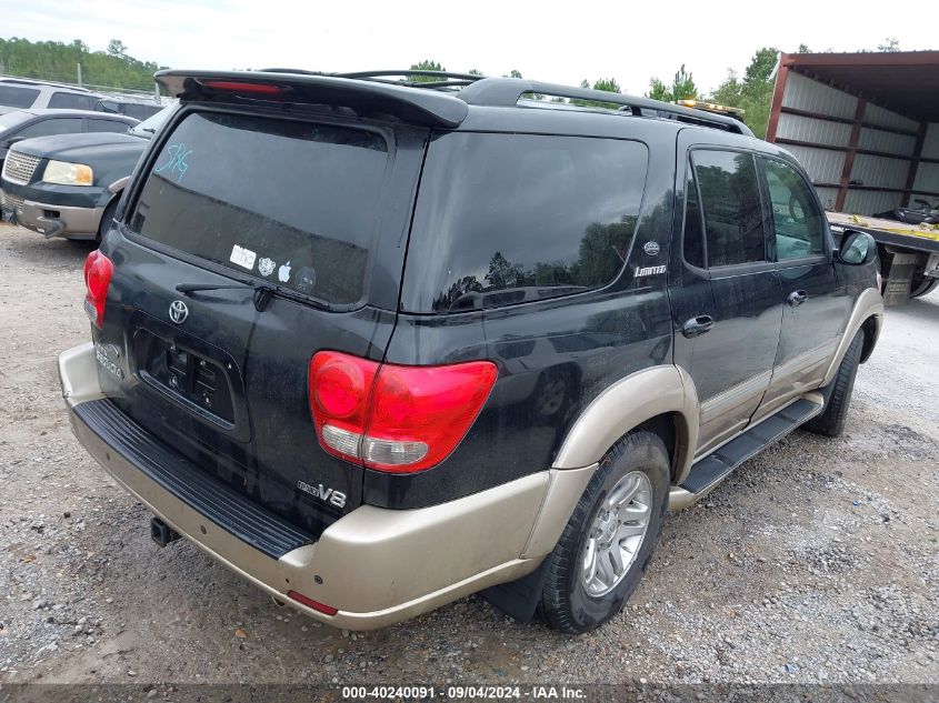 2006 Toyota Sequoia Limited V8 VIN: 5TDZT38A46S273493 Lot: 40240091