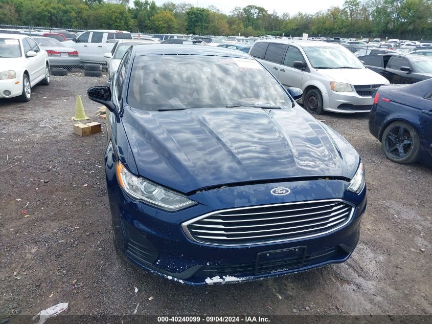 2019 Ford Fusion Se VIN: 3FA6P0H71KR123337 Lot: 40240099