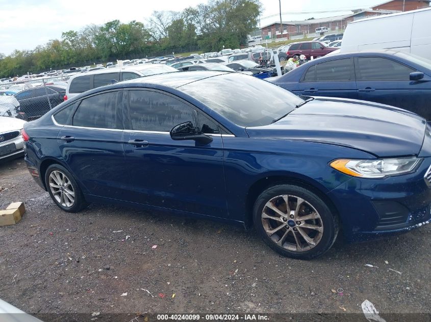 2019 Ford Fusion Se VIN: 3FA6P0H71KR123337 Lot: 40240099