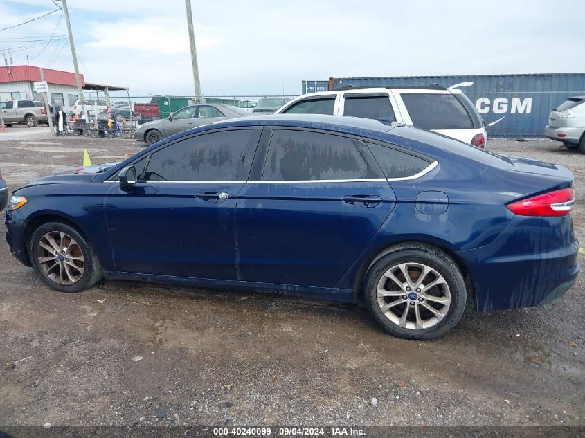 2019 Ford Fusion Se VIN: 3FA6P0H71KR123337 Lot: 40240099