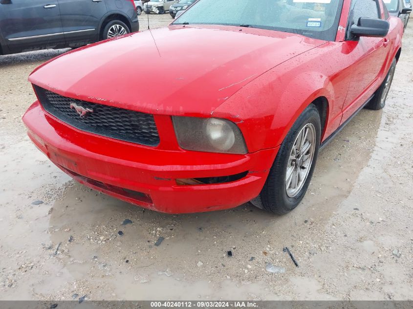 2006 Ford Mustang V6 VIN: 1ZVFT80N665186776 Lot: 40240112