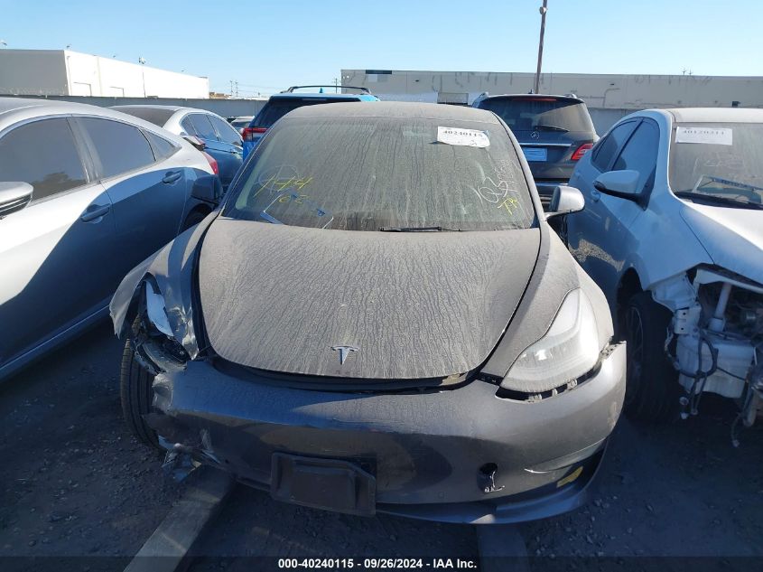 2022 Tesla Model 3 Long Range Dual Motor All-Wheel Drive VIN: 5YJ3E1EB2NF206928 Lot: 40240115