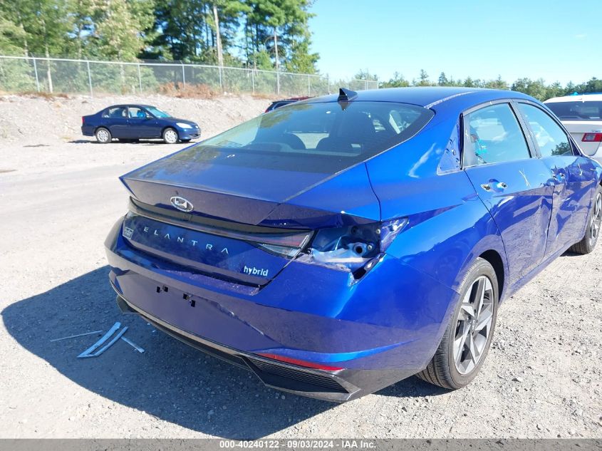 2021 Hyundai Elantra Hybrid Limited VIN: KMHLN4AJ6MU012001 Lot: 40240122