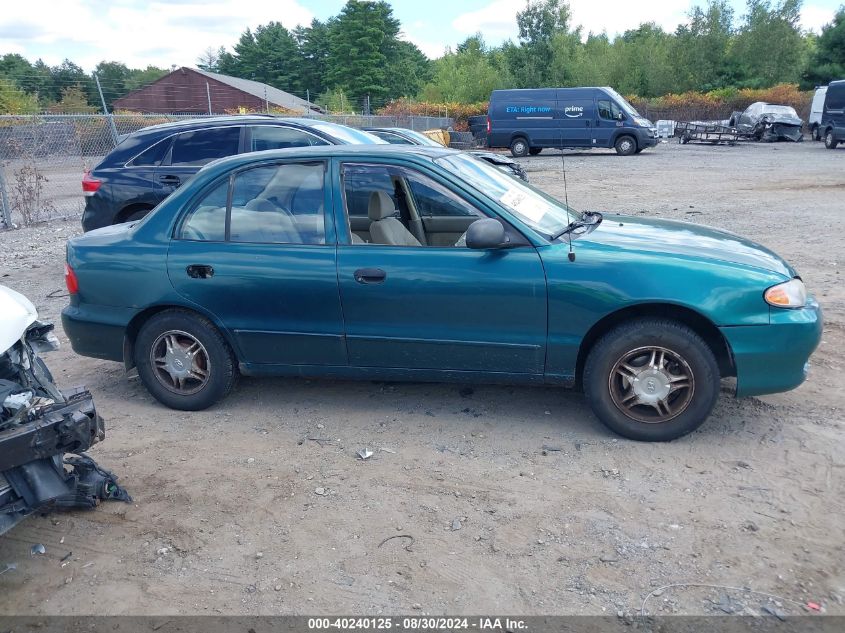 1999 Hyundai Accent Gl VIN: KMHVF24N2XU575849 Lot: 40240125