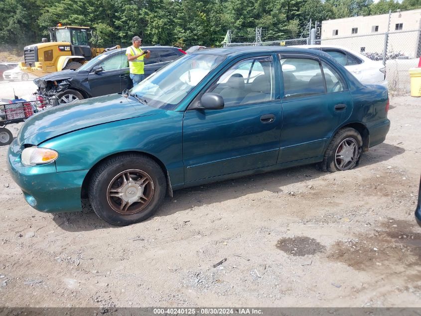 1999 Hyundai Accent Gl VIN: KMHVF24N2XU575849 Lot: 40240125