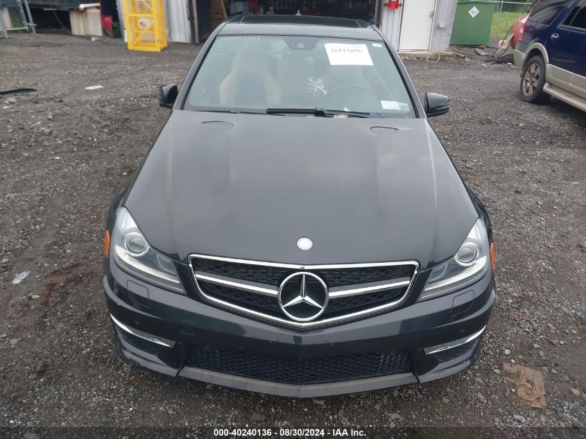 2013 Mercedes-Benz C 63 Amg VIN: WDDGF7HB2DA866560 Lot: 40240136