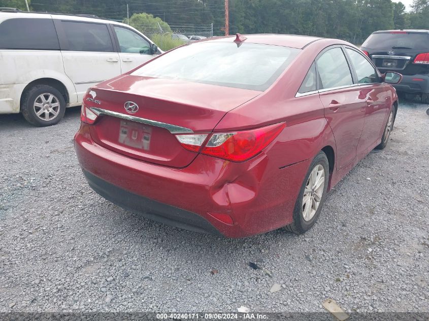 2014 Hyundai Sonata Gls VIN: 5NPEB4AC2EH938351 Lot: 40240171