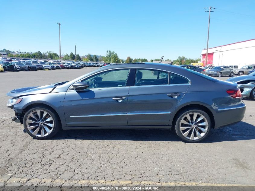 2013 Volkswagen Cc 3.6L Vr6 Executive VIN: WVWGU7AN8DE501751 Lot: 40240178