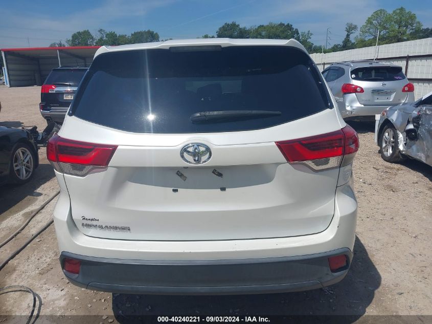 2018 Toyota Highlander Le VIN: 5TDZARFH3JS040495 Lot: 40240221