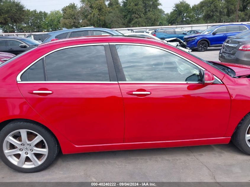 2005 Acura Tsx VIN: JH4CL96845C026241 Lot: 40240222