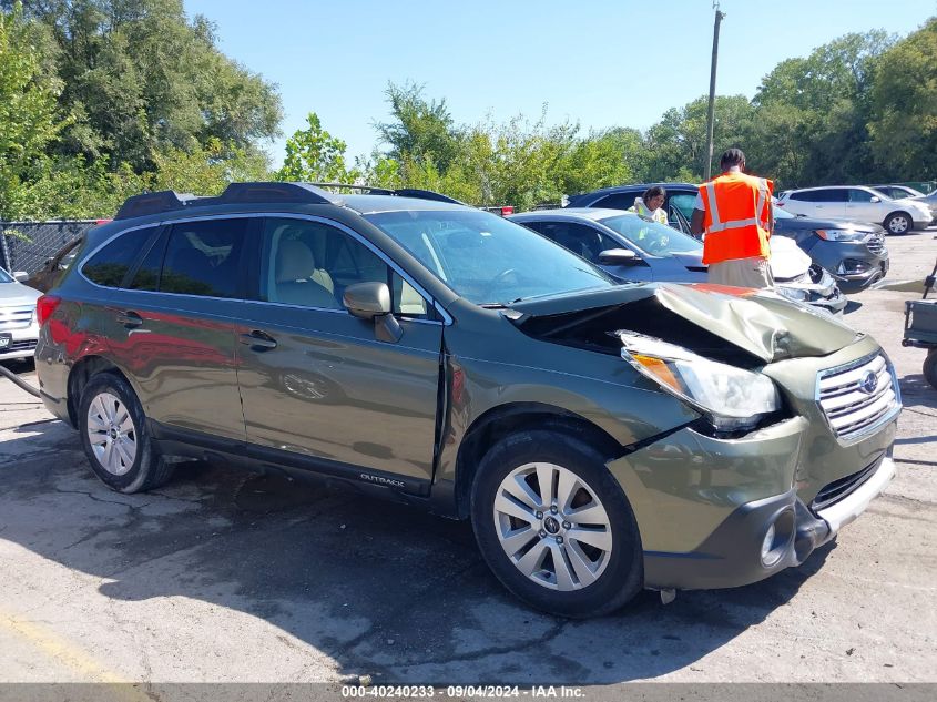 2015 Subaru Outback 2.5I Premium VIN: 4S4BSBFC0F3292557 Lot: 40240233