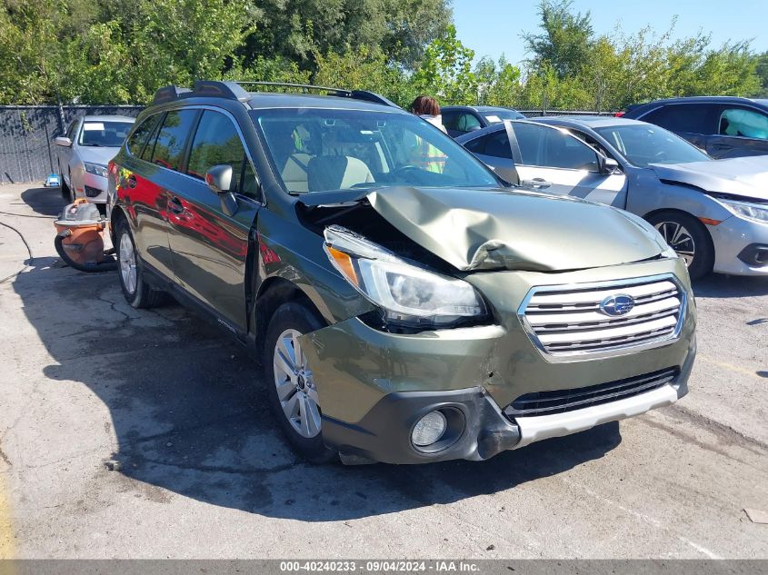 2015 Subaru Outback 2.5I Premium VIN: 4S4BSBFC0F3292557 Lot: 40240233