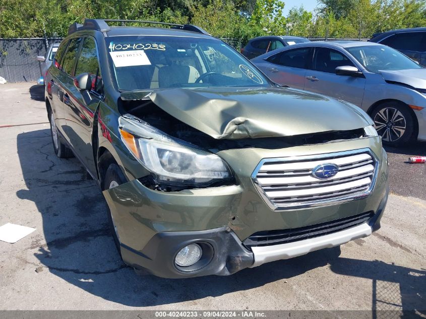 2015 Subaru Outback 2.5I Premium VIN: 4S4BSBFC0F3292557 Lot: 40240233