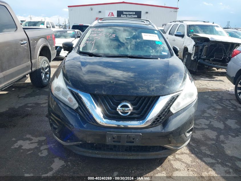 2017 Nissan Murano Sl VIN: 5N1AZ2MG8HN113573 Lot: 40240269