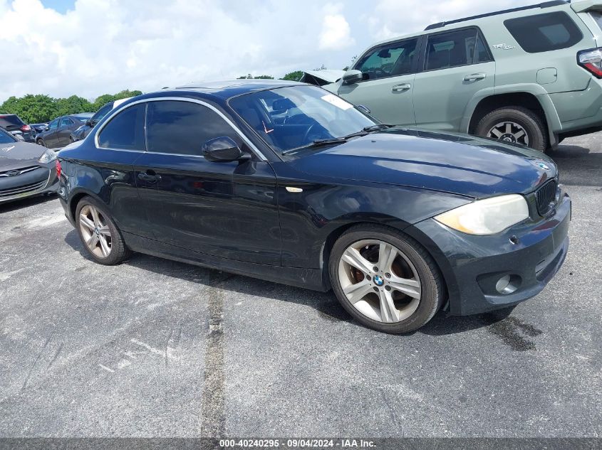 2013 BMW 128 I VIN: WBAUP9C57DVS95841 Lot: 40240295