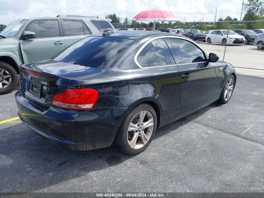 2013 BMW 128 I VIN: WBAUP9C57DVS95841 Lot: 40240295