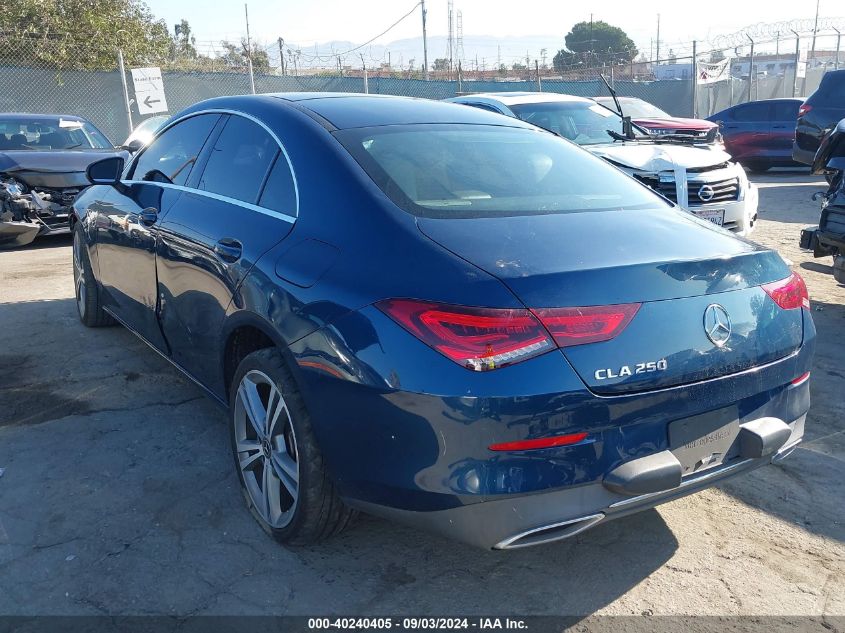 2020 Mercedes-Benz Cla 250 VIN: WDD5J4GB3LN070882 Lot: 40240405