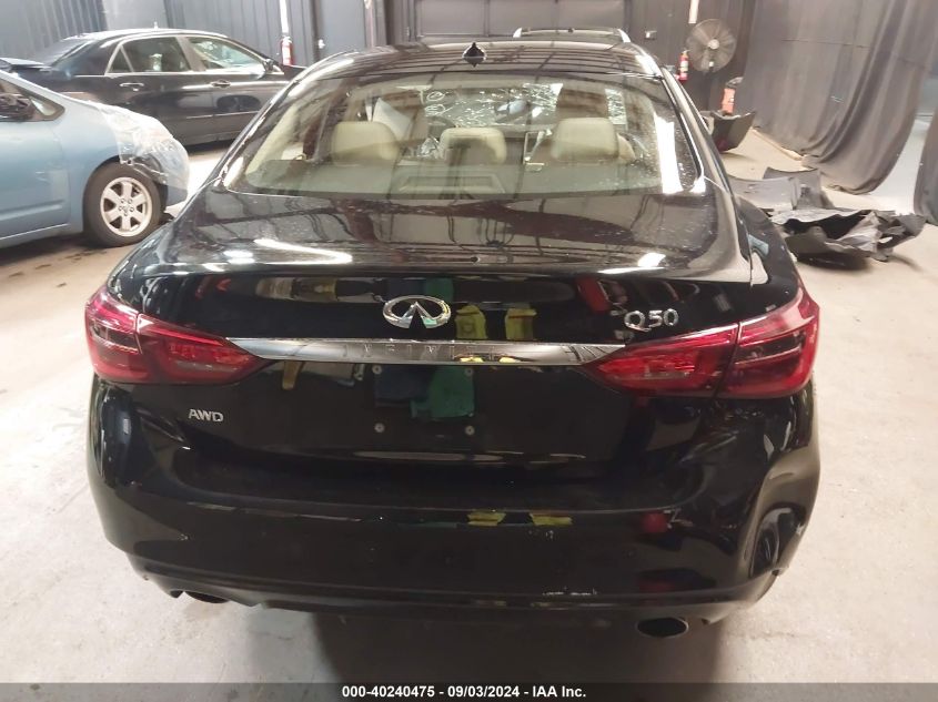 2019 Infiniti Q50 3.0T Luxe VIN: JN1EV7AR4KM593454 Lot: 40240475