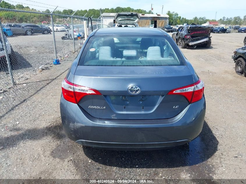 2015 Toyota Corolla Le VIN: 2T1BURHE3FC245200 Lot: 40240524