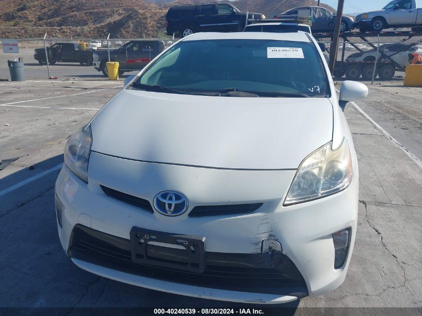 2014 Toyota Prius Three VIN: JTDKN3DU1E0389618 Lot: 40240539