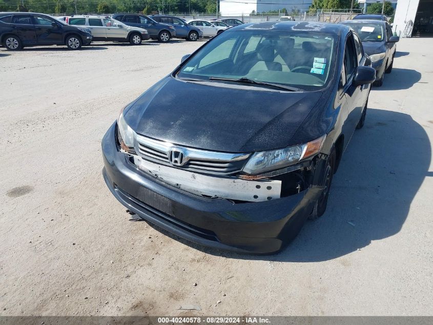 2012 Honda Civic Lx VIN: 2HGFB2E54CH559749 Lot: 40240578