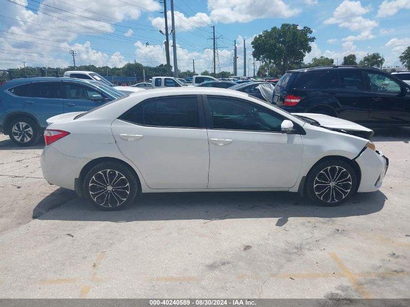 2016 Toyota Corolla S Plus VIN: 2T1BURHE7GC582177 Lot: 40240589