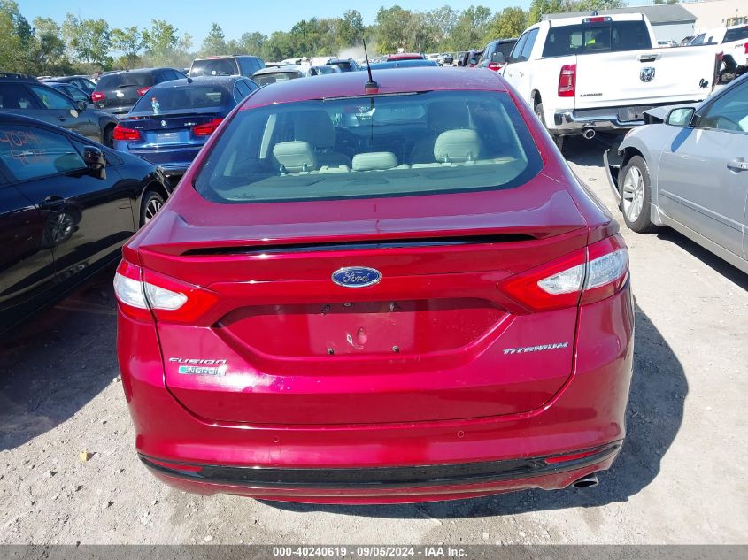 2016 Ford Fusion Energi Titanium VIN: 3FA6P0SU9GR194954 Lot: 40240619