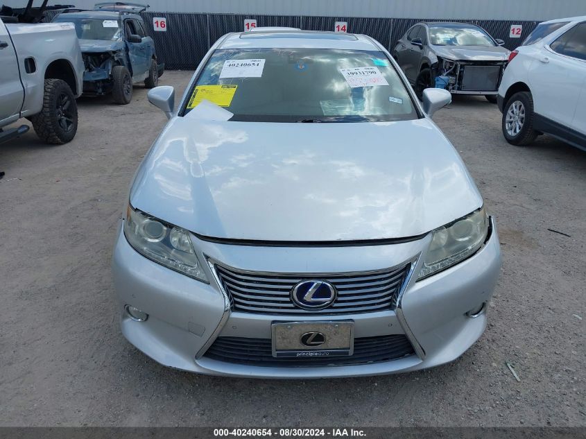 2013 Lexus Es 300H VIN: JTHBW1GG0D2017891 Lot: 40240654