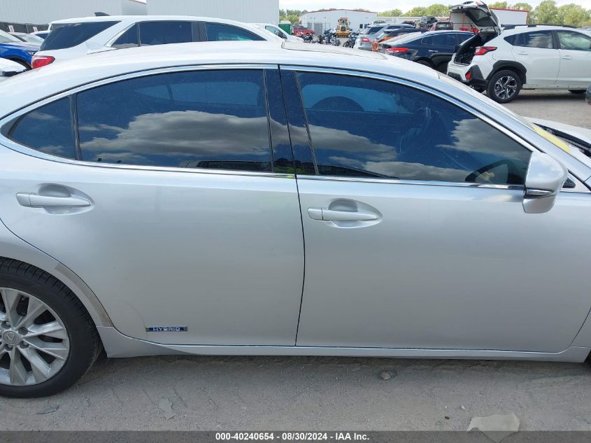 JTHBW1GG0D2017891 2013 Lexus Es 300H