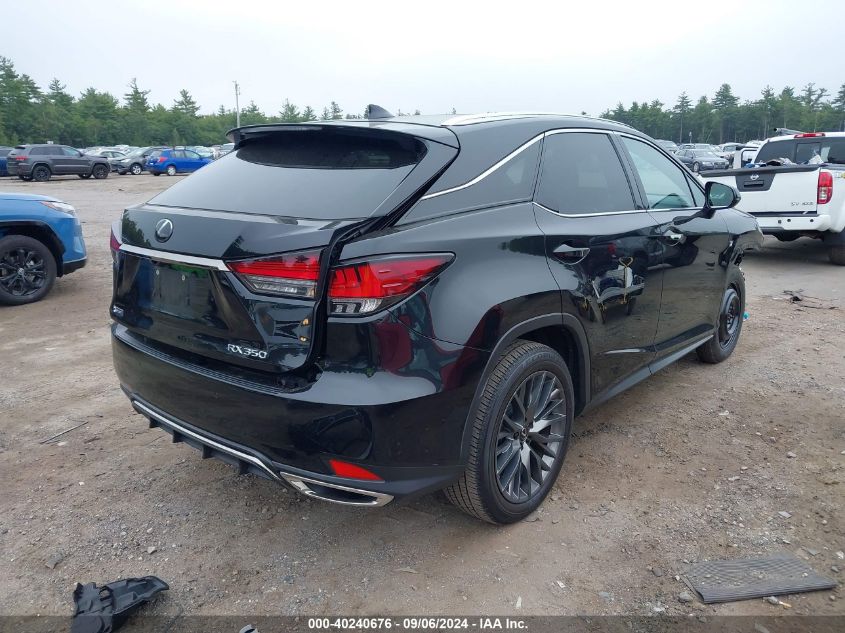 VIN 2T2YZMDA8LC240289 2020 Lexus RX, 350 F Sport Pe... no.4