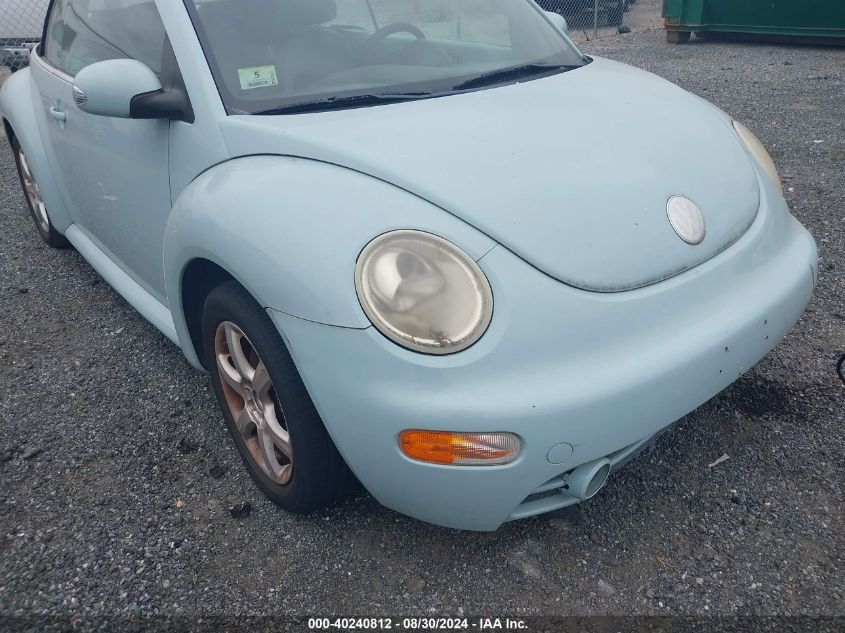 2004 Volkswagen New Beetle Gls 1.8T VIN: 3VWCD31Y34M323806 Lot: 40240812