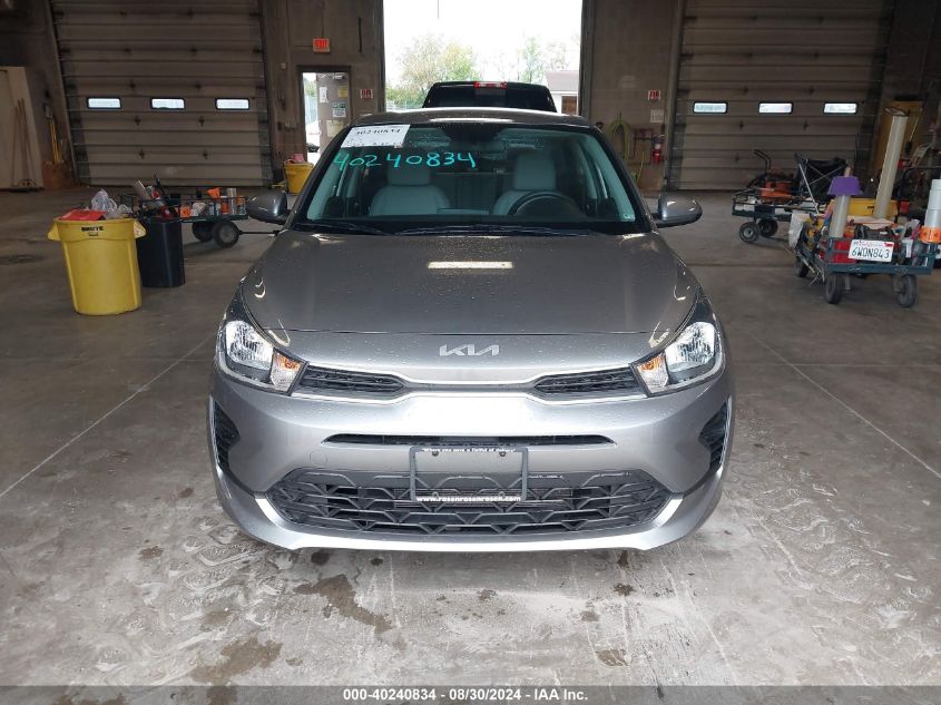 2022 Kia Rio S VIN: 3KPA24AD8NE506262 Lot: 40240834