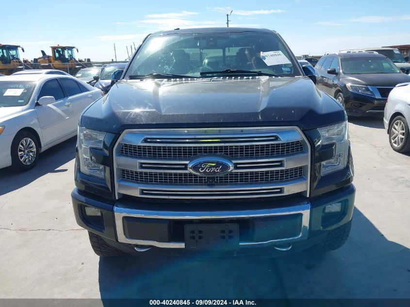 2015 FORD F-150 PLATINUM - 1FTEW1EG2FFA54020