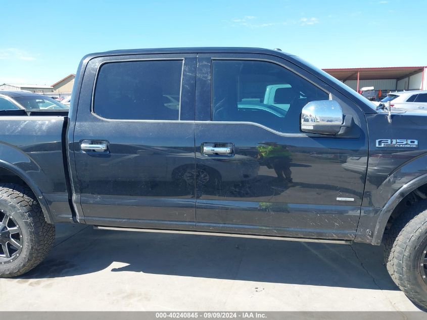 2015 FORD F-150 PLATINUM - 1FTEW1EG2FFA54020