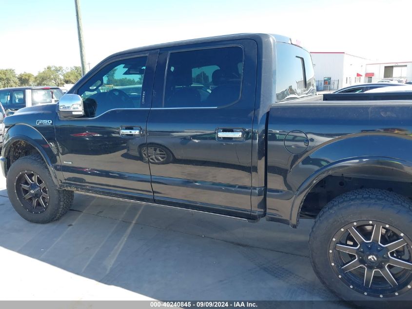 2015 FORD F-150 PLATINUM - 1FTEW1EG2FFA54020