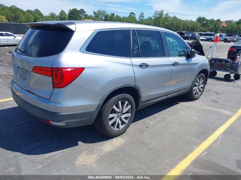 2016 Honda Pilot Lx VIN: 5FNYF5H14GB020405 Lot: 40240905