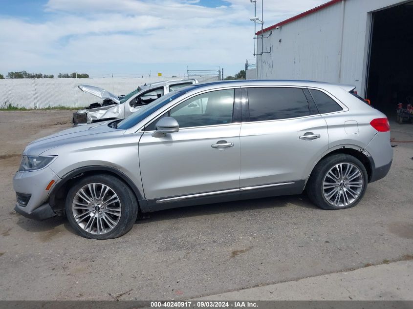 2018 Lincoln Mkx Reserve VIN: 2LMPJ8LR5JBL17549 Lot: 40240917