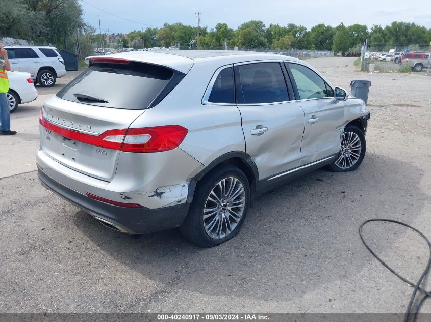 2018 Lincoln Mkx Reserve VIN: 2LMPJ8LR5JBL17549 Lot: 40240917