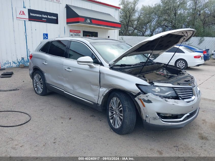 2018 Lincoln Mkx Reserve VIN: 2LMPJ8LR5JBL17549 Lot: 40240917