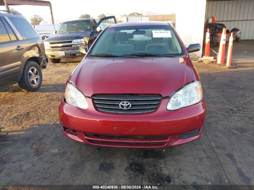 2003 Toyota Corolla Ce VIN: JTDBR32E332007588 Lot: 40240938