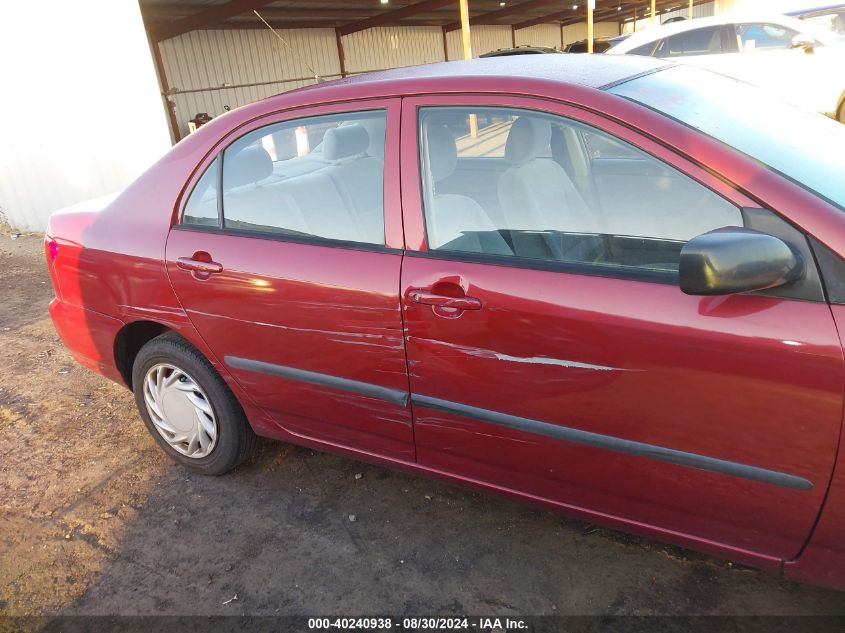 2003 Toyota Corolla Ce VIN: JTDBR32E332007588 Lot: 40240938