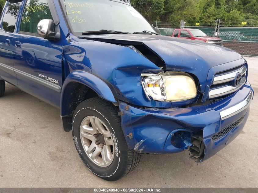 2006 Toyota Tundra Sr5 V8 VIN: 5TBBT44196S483853 Lot: 40240940