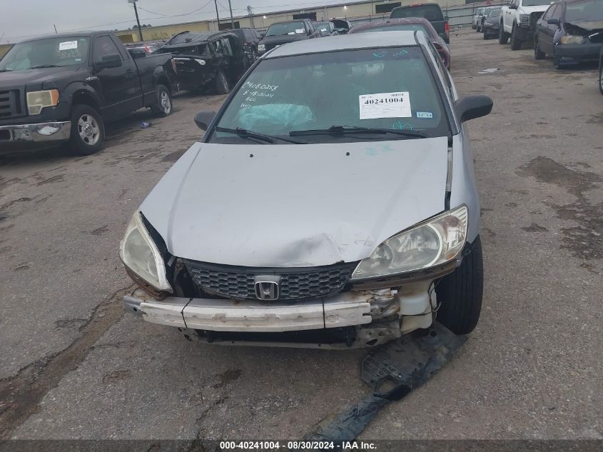 2004 Honda Civic Vp VIN: 1HGEM22144L060798 Lot: 40241004