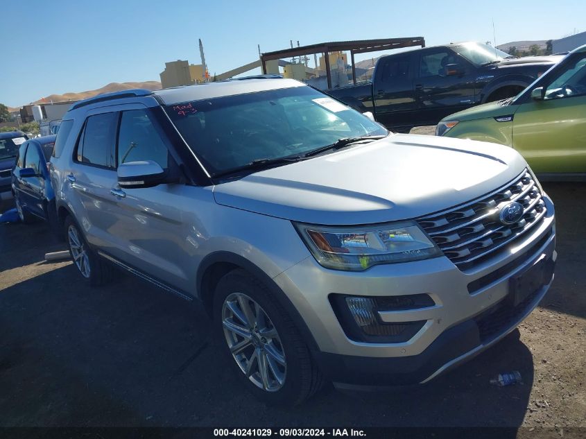 2016 Ford Explorer Limited VIN: 1FM5K7F87GGA71280 Lot: 40241029