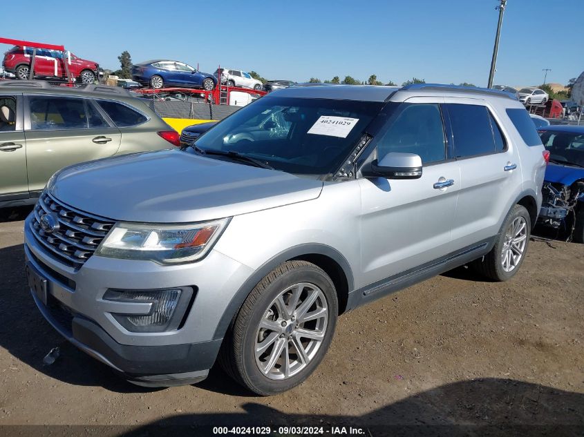 2016 Ford Explorer Limited VIN: 1FM5K7F87GGA71280 Lot: 40241029