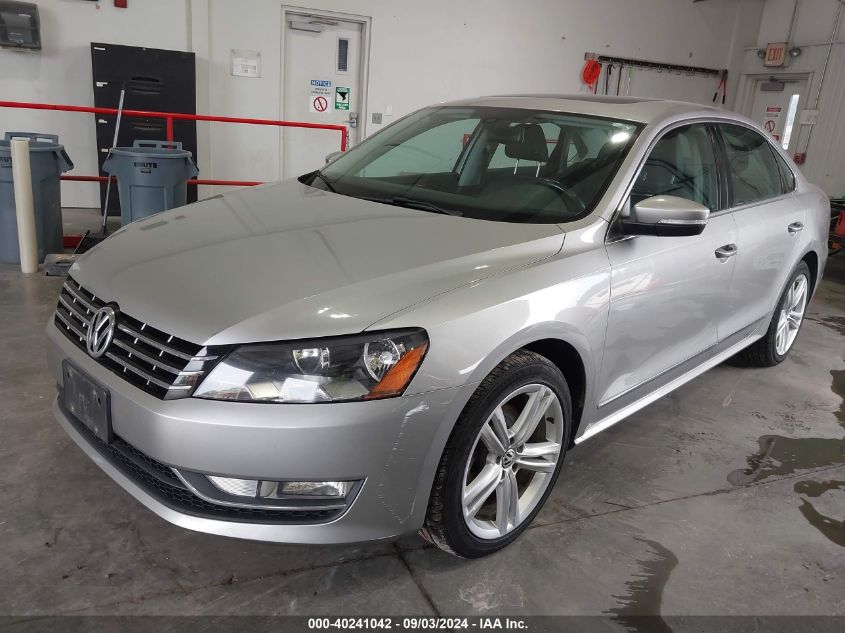 2013 Volkswagen Passat 2.0L Tdi Sel Premium VIN: 1VWCN7A38DC020417 Lot: 40241042