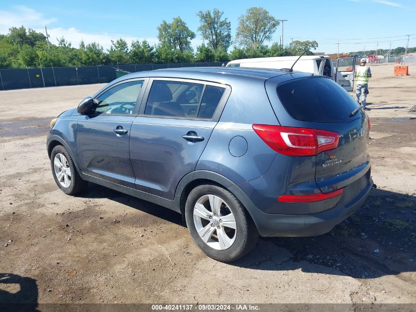 2013 Kia Sportage Lx VIN: KNDPB3A27D7467214 Lot: 40241137