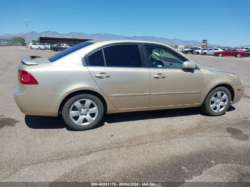 2008 Kia Optima Lx VIN: KNAGE123585203765 Lot: 40241178